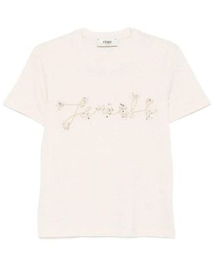 Fendi T-Shirts And Polos - White