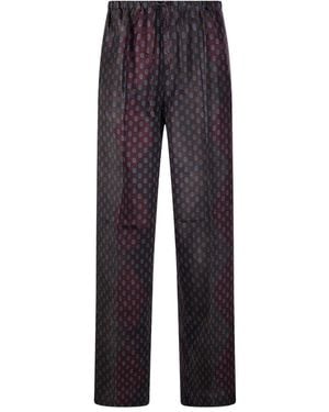 Dries Van Noten Puvis Silk Pants - Blue