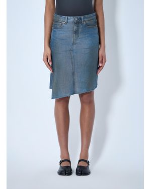 Our Legacy Asymmetric Denim Skirt - Blue
