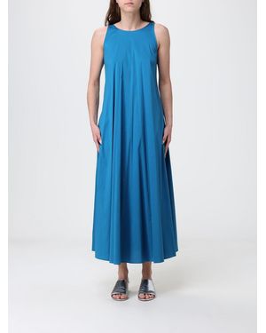 Max Mara Cotton Blend Midi Dress - Blue