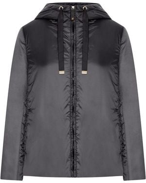 Max Mara Padded Jacket With Hood - Black