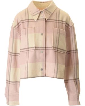 Canada Goose Boxy Fit Flannel Shirt - Natural