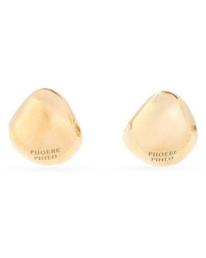 Phoebe Philo Pebble Studded Earrings - Metallic