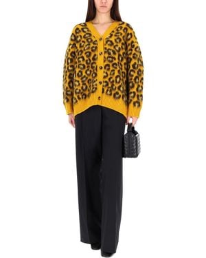 Bottega Veneta Animal Cardigan - Yellow