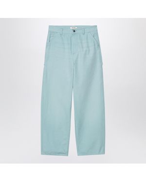 Carhartt Brandon Single Knee Pant Tourmaline/Stone Canvas - Blue