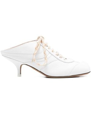 Dries Van Noten Leather Heel Sneakers - White
