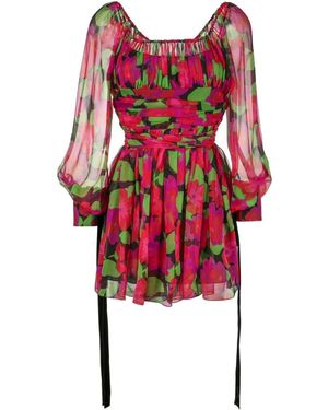 ワンピース Saint Laurent Pink Cut-Out Mini Dress Designer Saint Laurent Cut Out Mini Dresses for Women - Up