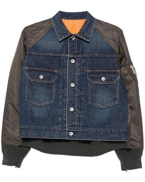 Sacai Jackets - Blue