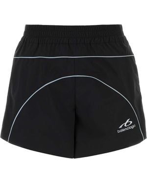 Balenciaga Polyester Shorts - Black