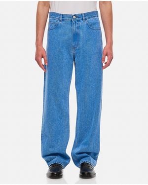 Marni Loose-Fitting Five-Pocket Denim Pants With Classic Closure - Blue