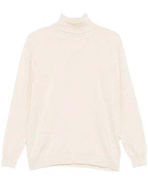 Brunello Cucinelli Maglia Collo Alto - White