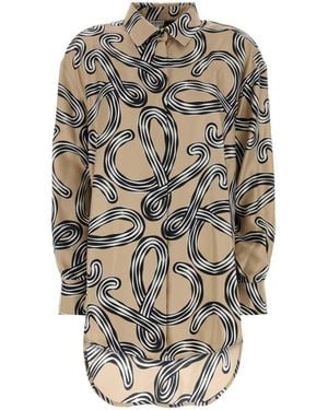Loewe Paula's Ibiza Printed Silk Paula S Ibiza Shirt - White