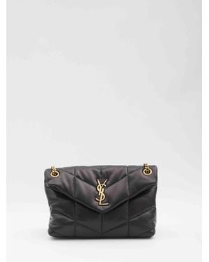 Saint Laurent Small Puffer Bag - Gray