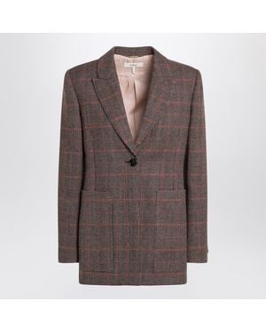 Chloé Classic Long Blazer Jacket - Brown