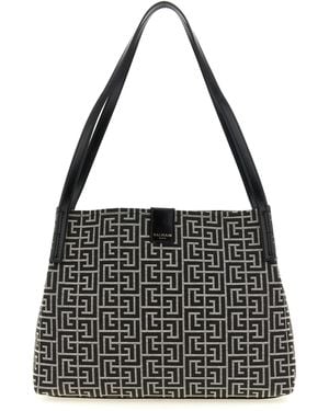 Balmain Small 'Release' Shopping Bag - Black