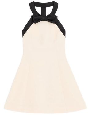 Valentino Dress Halter Neckline - Natural