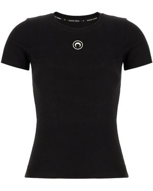 Marine Serre Clothing T-Shirt - Black
