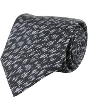 Bottega Veneta Dry Brush/ Silk Pattern Tie - Gray
