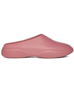 Prada Rubber Mules - Pink