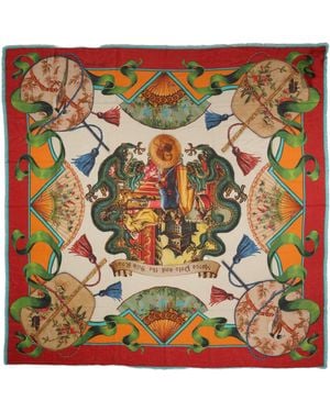 Dolce & Gabbana Marco Polo Motifs Shawl Scarf Modal Cashmere - Metallic