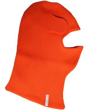Dolce & Gabbana Cotton Whole Head Wrap Balaclava Hat - Orange