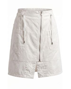 MR & MRS White Material Skirt - Gray