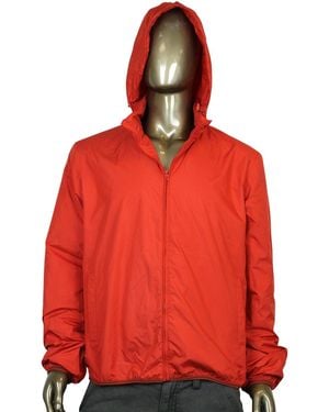 Gucci Techno Polyester Windbreaker Jacket (G 44 Us 34) - Red