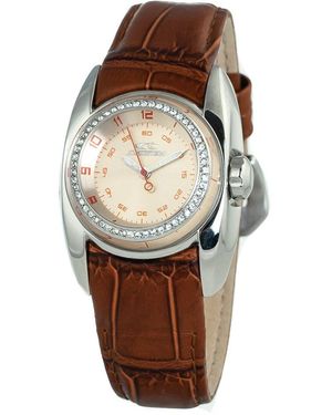 Chronotech Brown Leather Watch