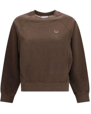 Maison Kitsuné Cotton Sweatshirt - Brown