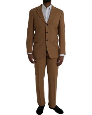 Prada Cashmere 2 Piece Single Breasted Suit - Brown