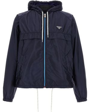 Prada Recycled Polyamide Jacket - Blue