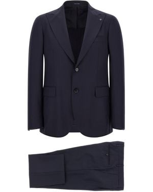 Tagliatore Virgin Wool Two-Piece Suit - Blue