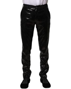 Dolce & Gabbana Slim-Fit Trousers - Black