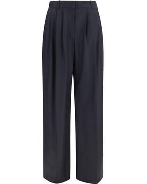 The Row Wool Oves Aries Dress Pants - Blue