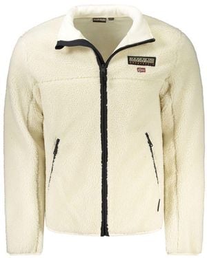 Napapijri Bianco Polyester Jacket - Natural