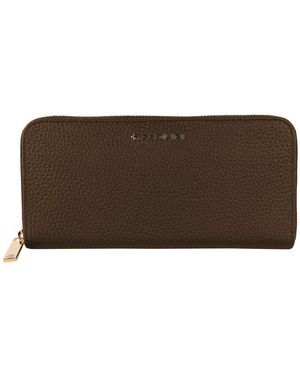 Baldinini Exquisite Leather Zip Wallet - Brown