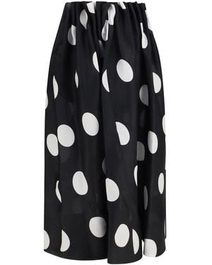 KHAITE Riley Skirt Large Dot - Black