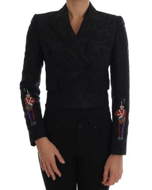 Dolce & Gabbana Dolce Gabbana Brocade Blazer Jacket - Black