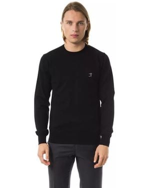 Uominitaliani Merino Wool Sweater - Black