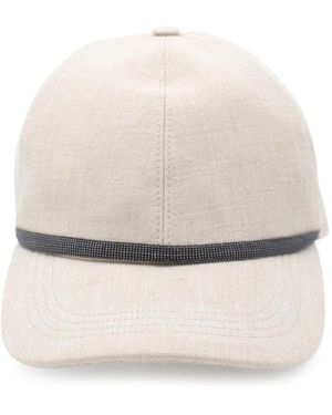 ハット BRUNELLO CUCINELLI Linen Baseball Hat with Shiny Band Brunello Cucinelli Linen Baseball Hat | eBay