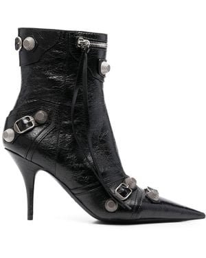BALENCIAGA バレンシアガ Cagole 90 ブーツ Balenciaga 90mm Cagole Boots | Black | FARFETCH