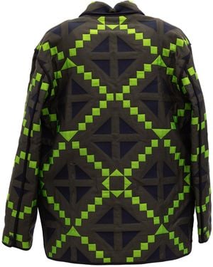 Valentino Garavani Geometric Button-Up Jacket - Green