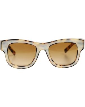 Dolce & Gabbana Dg4379F Tortoiseshell Gradient Acetate Shades Sunglasses - Natural