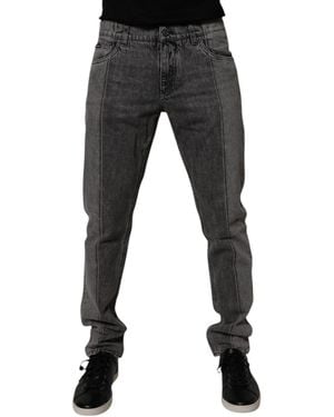 Dolce & Gabbana Straight Leg Jeans - Black