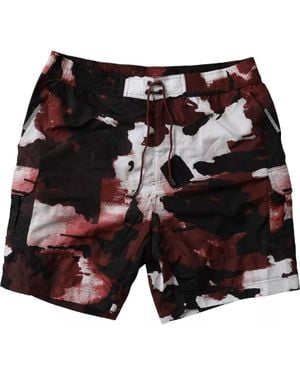 Dolce & Gabbana Camouflage Dg Logo Beachwear Shorts Swimwear - Multicolour