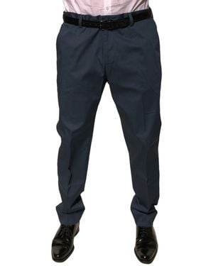 Dolce & Gabbana Straight Leg Dress Trousers - Blue