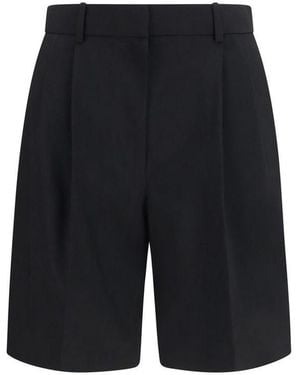 KHAITE Wool Oves Aries Bermuda Shorts - Black