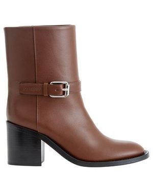 Burberry Leather Boot - Brown