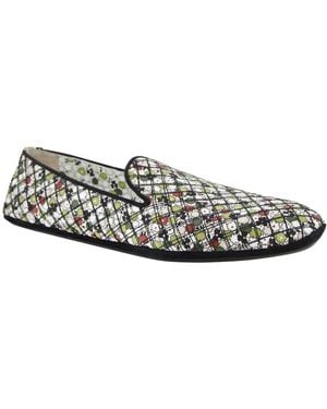 Bottega Veneta Floral Fabric Leather Ballet Flats - Multicolor