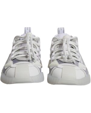 Dolce & Gabbana Nylon Ns1 Low Top Trainers Shoes - Metallic